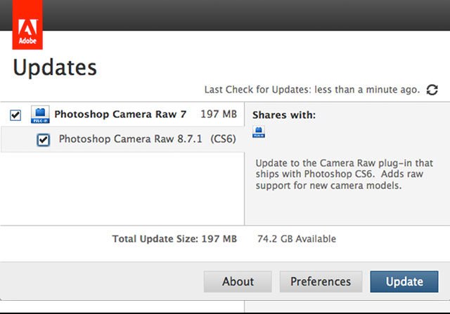 Adobe Driver Updates For Mac Raw Photos